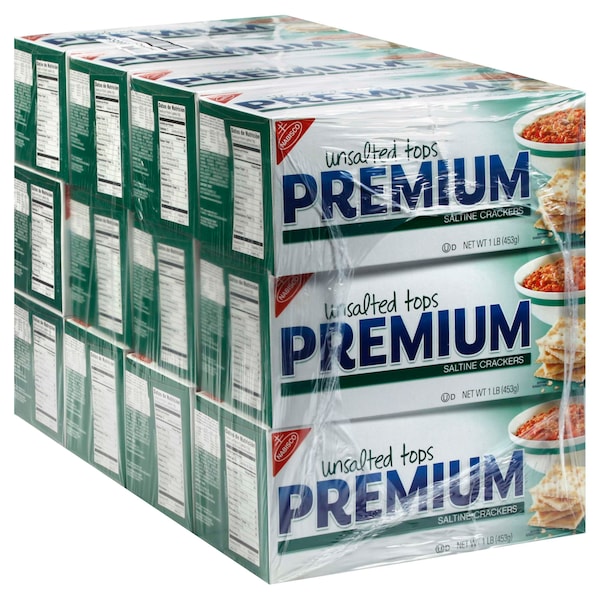 Premium Nabisco Unsalted Saltine Crackers 1lbs Box, PK12 00055 Zoro